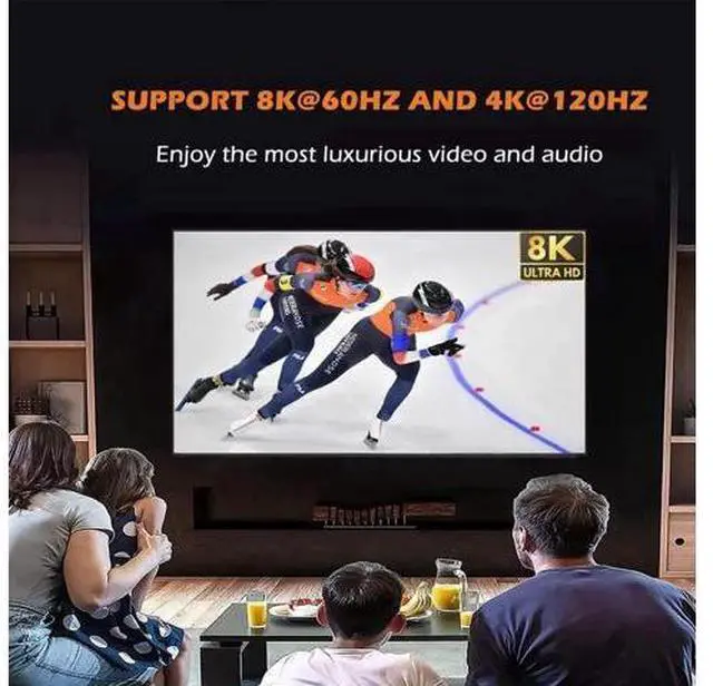 Alt view image 7 of 7 - Bi-Directional HDMI 2.1 Switch 2 in 1 Out /1 in 2 Out, 8K@60Hz 4K@120Hz HDMI Splitter Switcher 48Gbps, Support VRR HDCP 2.3 HDR10 Dolby Vision, Compatible with PS4 PS5, Xbox, SkyQ, Roku, Apple TV, Fir