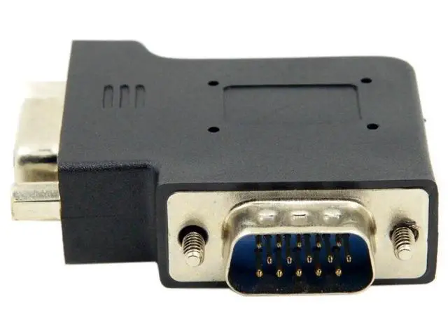 Alt view image 4 of 6 - 90 Degree Left Angled VGA Gender Changer, HDB15Pin SVGA Male to Female Adapter for Monitor Projector Graphics Card