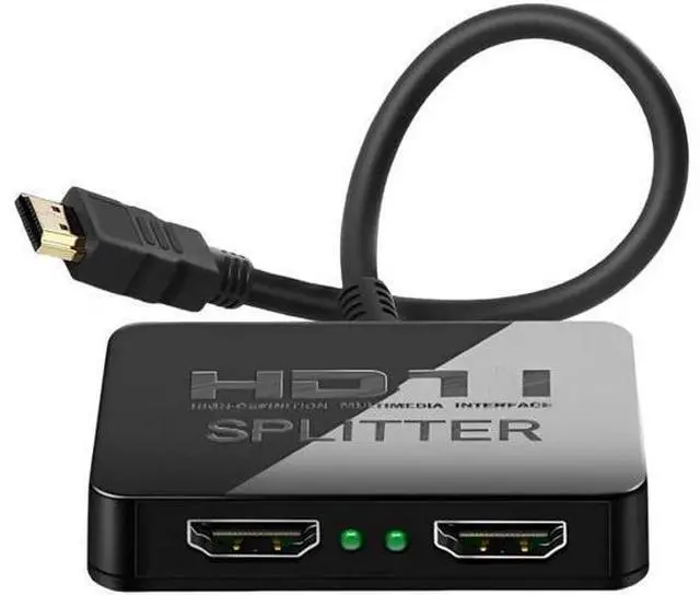 Main image of 1 in 2 Out 4K HDMI Splitter, Mirror Only Dual Monitor Hub with Sync Audio for PC, Laptop, MacBook, GPU, TV