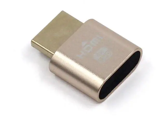 Alt view image 4 of 7 - VGA EDID Dummy Plug Virtual Display Emulator, 1080P@60Hz Headless Ghost Display Adapter with DDC EDID, Gold Plated