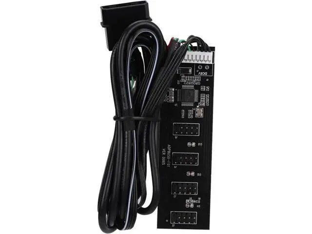 Alt view image 5 of 5 - 1.64FT USB 2.0 9Pin Header 1 to 4 Port Splitter, 4-Port Motherboard Hub Adapter with Molex Power