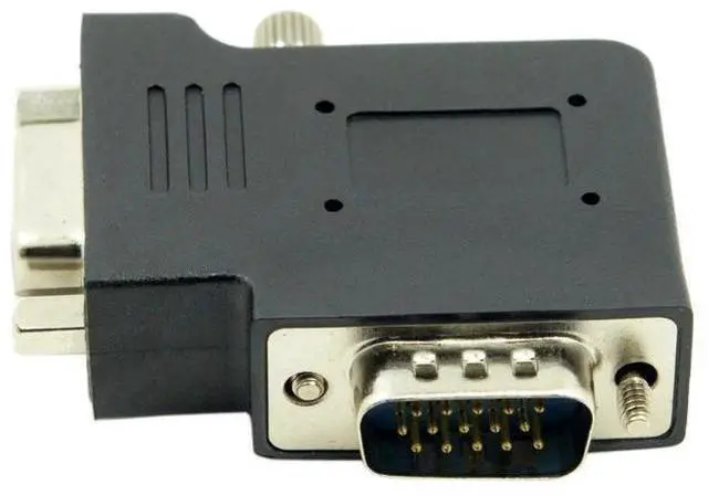 Alt view image 6 of 6 - 90 Degree VGA Male to Female Adapter, HDB15Pin Right Angle SVGA D-Sub Gender Changer for Monitor, Projector, Graphics Card