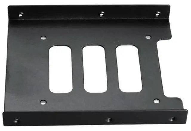 Alt view image 2 of 5 - 2.5 to 3.5 Inch Hard Drive Mounting Bracket, Metal Hard Disk Frame SSD Adapter Tray, Desktop PC 2.5" SSD/HDD to 3.5" Drive Bay Conversion Bracket