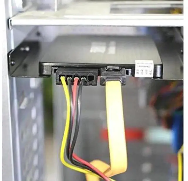 Alt view image 5 of 5 - 2.5 to 3.5 Inch Hard Drive Mounting Bracket, Metal Hard Disk Frame SSD Adapter Tray, Desktop PC 2.5" SSD/HDD to 3.5" Drive Bay Conversion Bracket