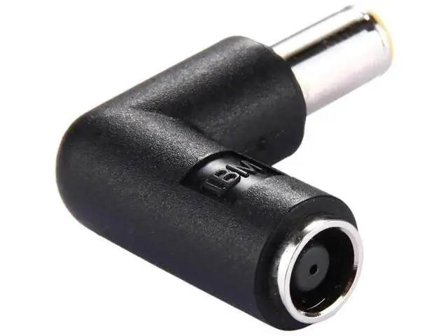 Alt view image 2 of 4 - 90 Degree Right Angle DC 7.9x5.4mm Male to Female Power Connector Adapter, Elbow DC Barrel Plug Converter for ThinkPad IBM Laptops Notebooks