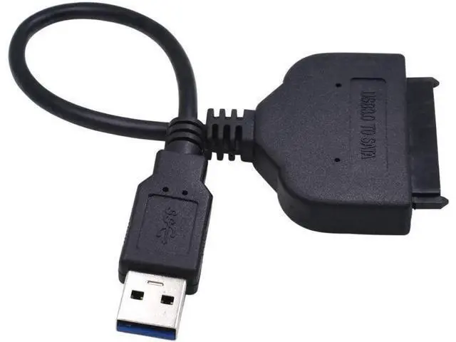 Alt view image 6 of 6 - Cabo Adaptador USB 3.0 para SATA HDD com Alimentação Molex, Conversor USB para Disco Rígido SATA 2.5"/3.5"