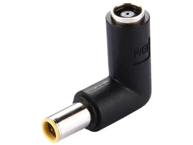 Alt view image 4 of 4 - 90 Degree Right Angle DC 7.9x5.4mm Male to Female Power Connector Adapter, Elbow DC Barrel Plug Converter for ThinkPad IBM Laptops Notebooks