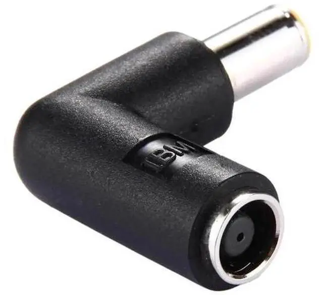 Main image of 90 Degree Right Angle DC 7.9x5.4mm Male to Female Power Extension Connector, Elbow DC Barrel Adapter for ThinkPad IBM Laptops Notebooks
