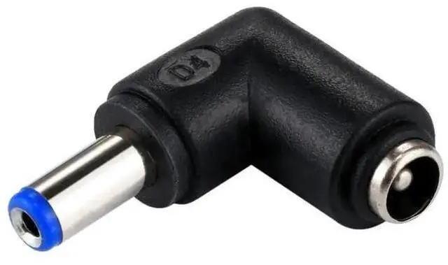 Main image of 90 Degree Right Angle DC 5.5x2.1mm Male to DC 5.5x2.1mm Female Power Connector Elbow Adapter for Laptops & Notebooks