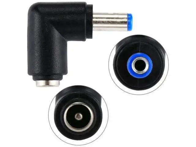Alt view image 2 of 6 - 90 Degree Right Angle DC 5.5x2.1mm Male to DC 5.5x2.1mm Female Power Connector Elbow Adapter for Laptops & Notebooks