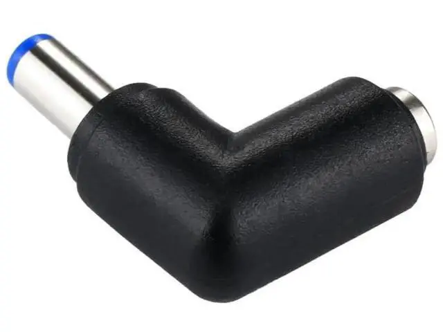 Alt view image 3 of 6 - 90 Degree Right Angle DC 5.5x2.1mm Male to DC 5.5x2.1mm Female Power Connector Elbow Adapter for Laptops & Notebooks
