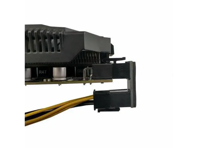 Alt view image 6 of 6 - 2 Pack 360° Adjustable ATX 6Pin Male to Female GPU Power Angle Adapter, 12V Graphics Card Power Connector