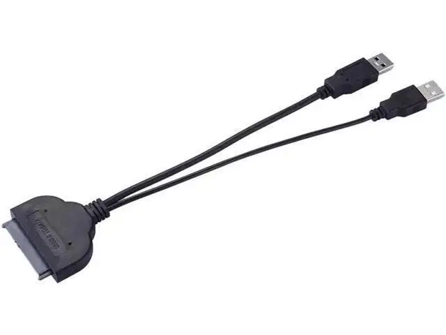 Alt view image 4 of 5 - 6 Inches USB 3.0 to SATA III 22Pin Adapter Cable, 6Gbps UASP Supported for 2.5" SSD HDD with Extra USB Power Cord