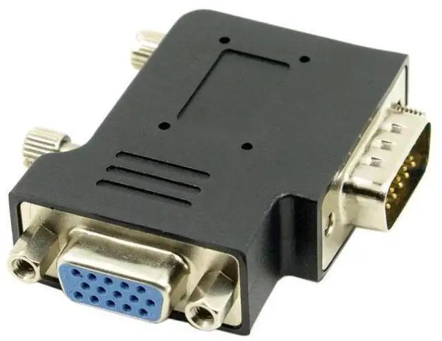 Alt view image 4 of 6 - 90 Degree VGA Male to Female Adapter, HDB15Pin Right Angle SVGA D-Sub Gender Changer for Monitor, Projector, Graphics Card