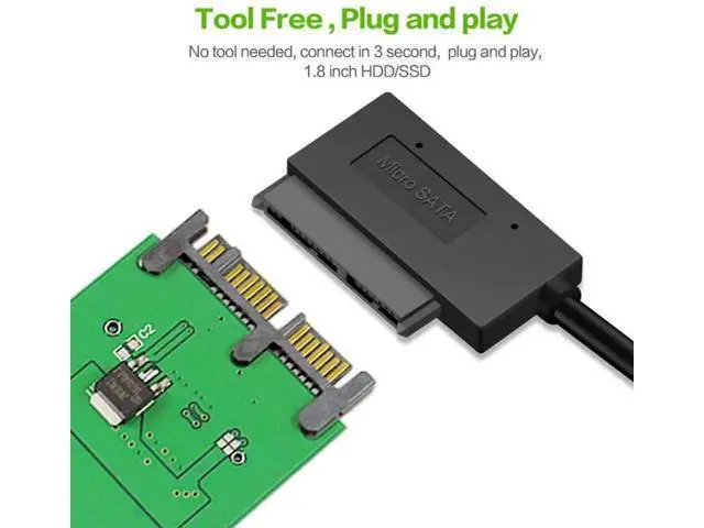 Alt view image 2 of 7 - Micro SATA 16 Pin to mSATA PCB Converter Adapter Board for 50mm mSATA SSD, Micro SATA to USB 3.0 Data Cable Included