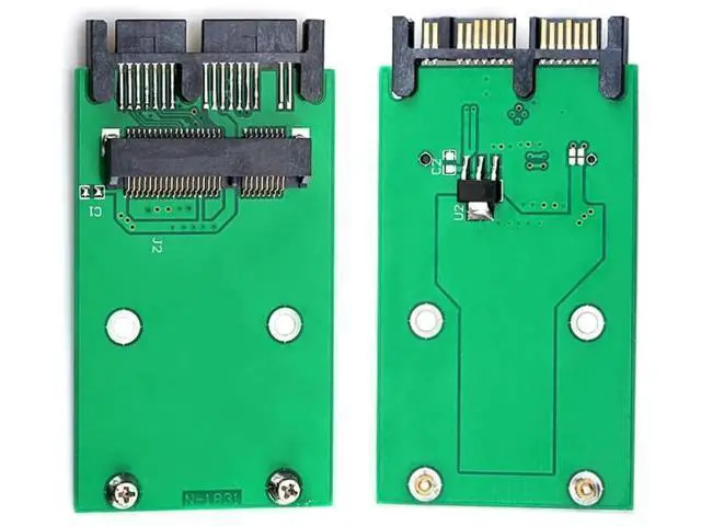 Alt view image 7 of 7 - Micro SATA 16 Pin to mSATA PCB Converter Adapter Board for 50mm mSATA SSD, Micro SATA to USB 3.0 Data Cable Included