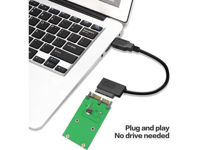 Alt view image 3 of 7 - Micro SATA 16 Pin to mSATA PCB Converter Adapter Board for 50mm mSATA SSD, Micro SATA to USB 3.0 Data Cable Included