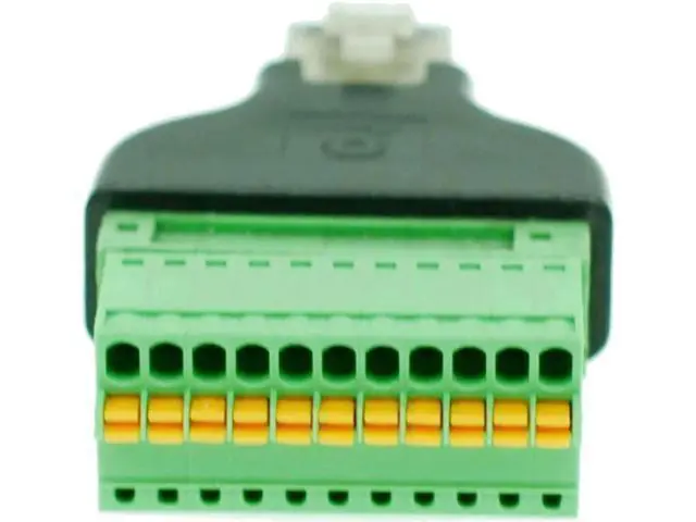 Alt view image 2 of 4 - 1PC RJ50 Male to 11 Pin Spring Terminal Adapter, RJ50 Splitter Connector for CCTV DVR Surveillance Accessories