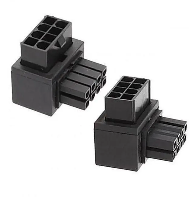 Main image of 2 Pack 90° Up/Down Angled ATX 8P EPS Male to Female CPU Power Adapter, 12V