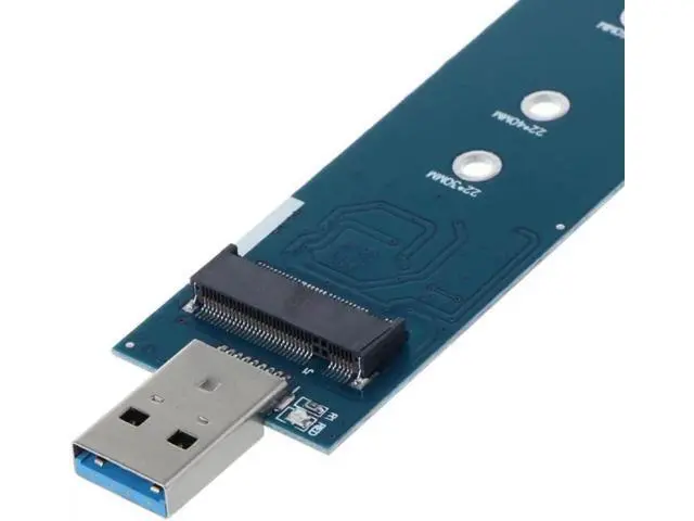Alt view image 4 of 5 - USB 3.0 to M.2 NGFF B Key SSD Adapter, Portable 2280 M2 SSD Reader Converter for External Storage, Support B Key SATA M.2 Solid State Drives