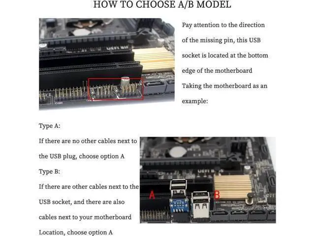 Alt view image 4 of 5 - PH29A Single Interface USB2.0 9Pin To Dual USB-A Internal Splitter Adapter, Mainboard Header Converter For Desktop Internal USB & RGB Accessories