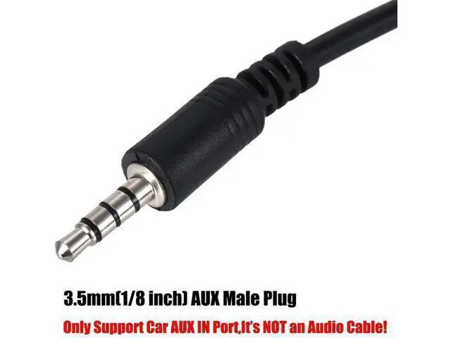 Alt view image 3 of 6 - USB 2.0 Female to 3.5mm Male AUX OTG Adapter Cable, 1/8 Inch Audio Jack Converter for Car Stereo to Play Music from USB Flash Drives