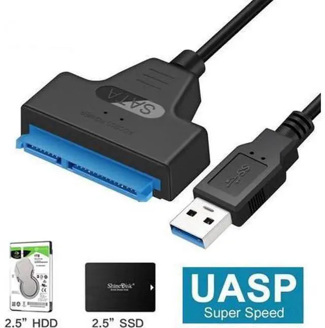 Main image of SATA III to USB 3.0 Adapter Cable, High Speed SATA Hard Drive Converter for 2.5 Inch SATA HDD & SSD, UASP Protocol Supported External Storage Connector