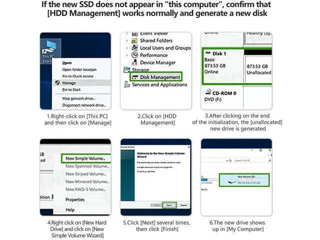 Alt view image 3 of 7 - USB 3.1 Gen 2 M.2 NVMe SSD Adapter, 10Gbps M-Key External SSD Reader with UASP, Supports Up to 4TB, Fits 2230/2242/2260/2280 NVMe Drives Only
