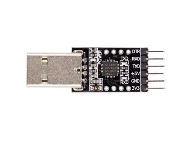 Alt view image 2 of 3 - 2PC USB 2.0 to UART TTL 6PIN Module, CP2102 Serial Converter Adapter with 3.3V/5V Dual Power for Arduino ESP32 ESP8266 STM32