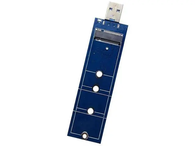 Alt view image 2 of 3 - M.2 NGFF SATA SSD to USB 3.0 Adapter, B Key M2 Reader Card Compatible with 2230 2242 2260 2280 Size SATA Protocol M.2 Solid State Drives