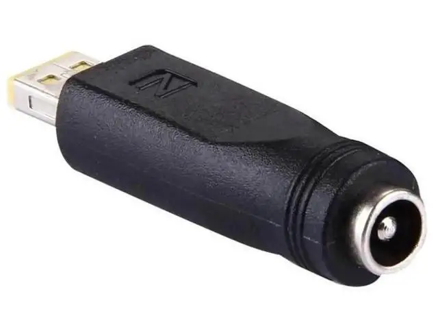 Alt view image 2 of 4 - 5.5x2.1mm DC Female to 2nd Gen Small Square Male Power Adapter Connector for Laptop Notebook