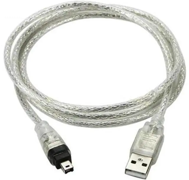 Main image of USB 2.0 A Male to IEEE1394 4Pin Male iLink Firewire Adapter Cable, Mini DV Cord for SONY DCR-TRV75E & Legacy Camcorder Video Capture