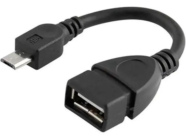 Alt view image 4 of 4 - 2 Pack Black USB 2.0 Micro USB OTG Adapter, Micro Male to USB Female OTG Cable for Samsung, LG and Android Phones