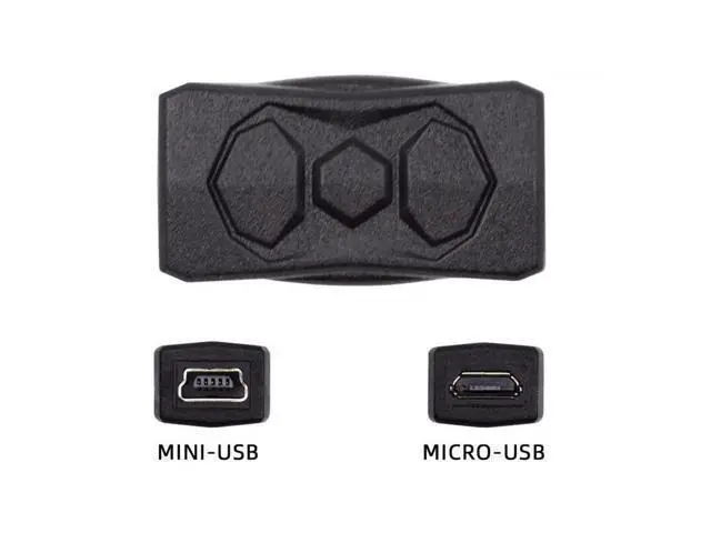Alt view image 6 of 7 - 3 Pack Micro USB 2.0 to Mini USB 5Pin Adapter, Male to Female Converter Connector for Data Sync & Charging Extension