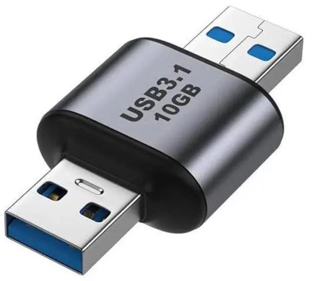 Main image of USB 3.0/3.1 Type A Male to Male Data Adapter, 10Gbps High Speed USB A to A Extension Cable Connector for Laptop Desktop PC Peripherals