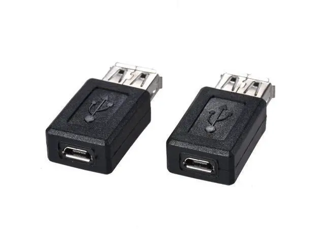 Alt view image 2 of 7 - 3 Pack USB 2.0 A Female to Micro USB Female Adapter Converter, Bidirectional Connector for Charging & Data Sync