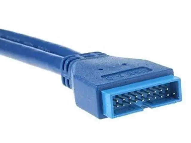 Alt view image 2 of 4 - Dual USB3.0 Type-A Male to 20Pin Mainboard Header Male Extension Cable | 5Gbps High Speed Internal Adapter Cord