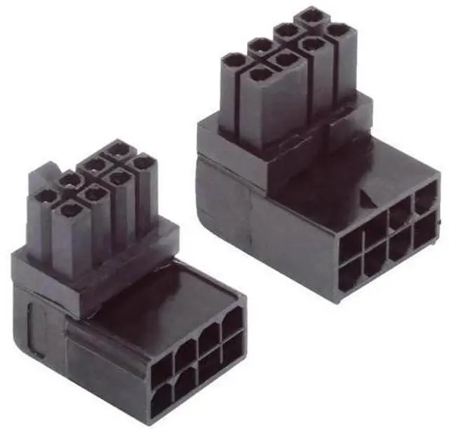 Main image of 2 Pack 90° Up & Down Angled ATX 8Pin Power Adapter, Male to Female Header Converter for GPU Graphics Card