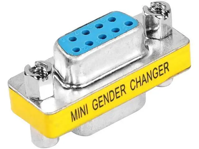 Alt view image 4 of 7 - 4-Pack DB9 Female to Female Gender Changer, 9 Pin D-SUB RS232 Serial Port Coupler Adapter for Serial Communication Devices, PLC Controllers, POS Equipment