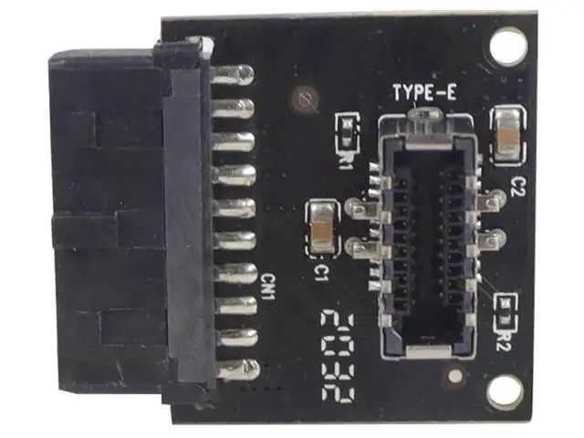 Alt view image 3 of 5 - 1PC Black USB 3.0 20Pin to Type-E Cable, USB 3.1 Front Panel Socket Adapter for Motherboard