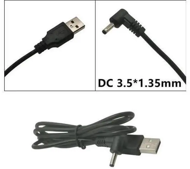 Main image of USB 2.0 A Male to 3.5x1.35mm DC Power Cable, 5V Barrel Jack Charger Adapter Cord