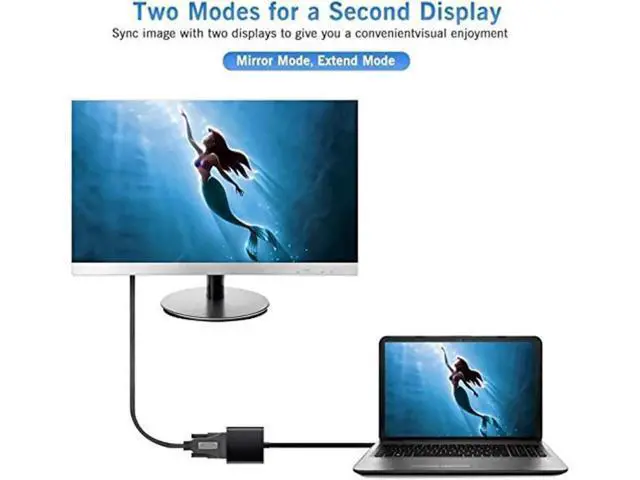Alt view image 5 of 7 - USB 3.0 to VGA External Video Adapter, 1080P Multi-Monitor Display Graphic Converter Compatible with Windows 7/8/8.1/10/XP PC Laptop Projector