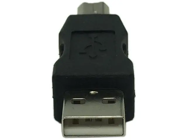 Alt view image 2 of 7 - 2 Pack USB A Male to USB B Male Adapter Converter, Standard USB 2.0 Printer Scanner MIDI Cable Connector Extender