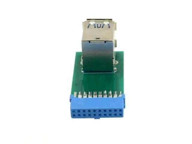 Alt view image 4 of 5 - JSER Vertical Dual USB 3.0 A Female to Motherboard 19Pin 20Pin Internal Header Adapter PCBA Board