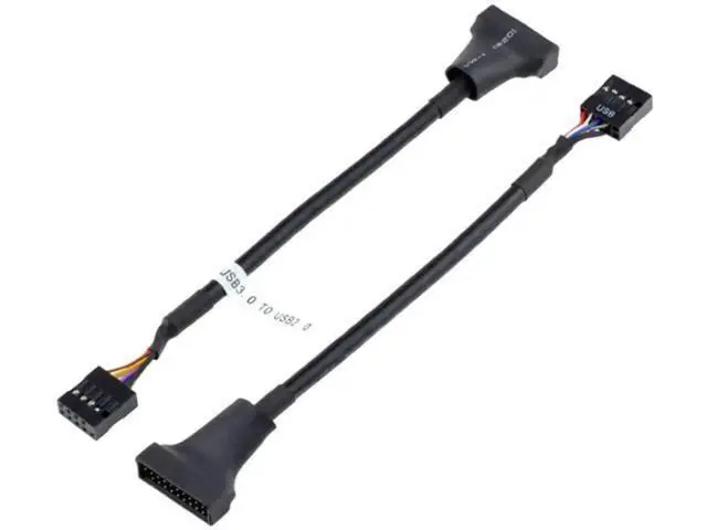 Alt view image 3 of 4 - USB3.0 20Pin Female to USB2.0 9Pin Female Header Adapter Cable, Mainboard Internal Converter Cord for Desktop PC