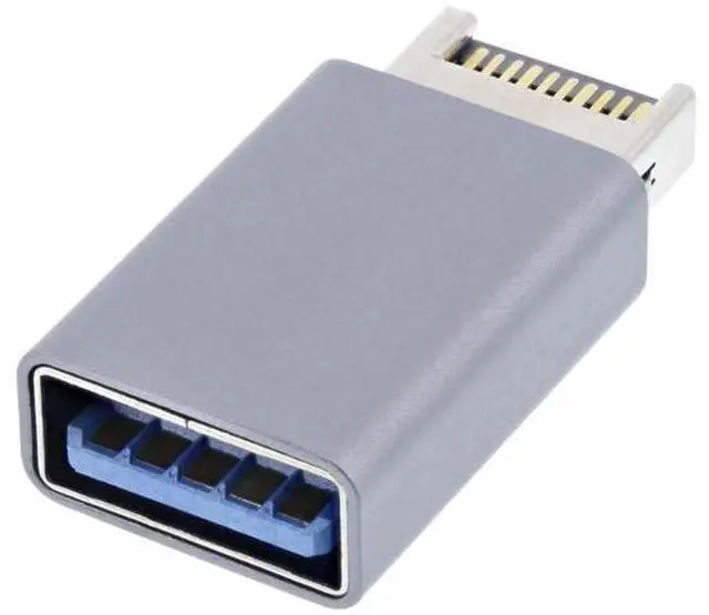 Main image of USB 3.1 Type-E Male Front Panel Header to USB 3.0 Type-A Female Adapter, Motherboard Internal Data Converter