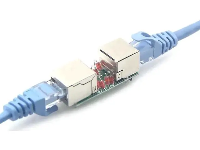 Alt view image 3 of 6 - RJ45 Surge Lightning Protector Inline Coupler, Cat5e/Cat6/Cat7 LAN Cable RJ45 Extender Adapter
