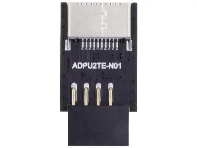 Alt view image 5 of 7 - Key-A Type-E to USB 2.0 9Pin/10Pin Header Adapter, USB 3.1 Front Panel Socket Converter for Motherboard