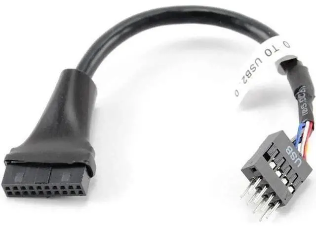 Main image of 4 Inch USB 3.0 20-Pin Female to USB 2.0 8-Pin Male Motherboard Header Adapter