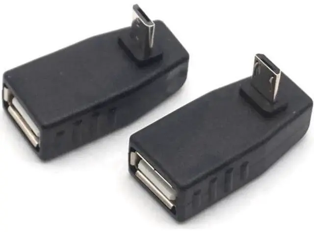 Main image of Up & Down Angled Micro USB Male to USB 2.0 Female OTG Adapter Converter